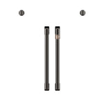 Café™ Brushed Black 2Pcs. French-Door Handles and 2Pcs. Knobs Set - CXWSFHKPMBT