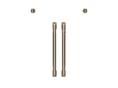 Café™ Brushed Bronze 2Pcs. French-Door Handles and 2Pcs. Knobs Set - CXWSFHKPMBZ