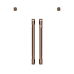 Café™ Brushed Copper 2Pcs. French-Door Handles and 2Pcs. Knobs - CXWSFHKPMCU