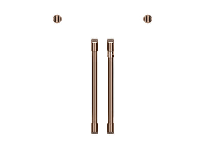 Café™ Brushed Copper 2Pcs. French-Door Handles and 2Pcs. Knobs - CXWSFHKPMCU