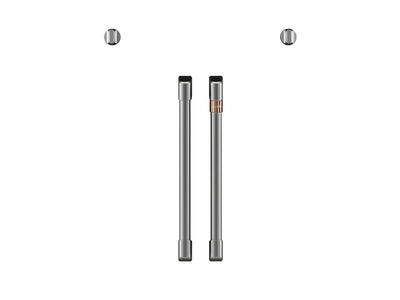 Café™ Brushed Stainless 2Pcs. French-Door Handles and 2Pcs. Knobs Set - CXWSFHKPMSS