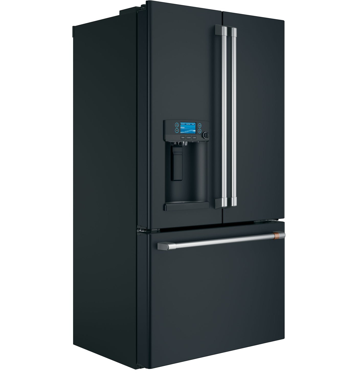 Café Matte Black 36" Counter-Depth French-Door Refrigerator with Hot Water Dispenser (22.2 Cu. Ft.) - CYE22TP3MD1