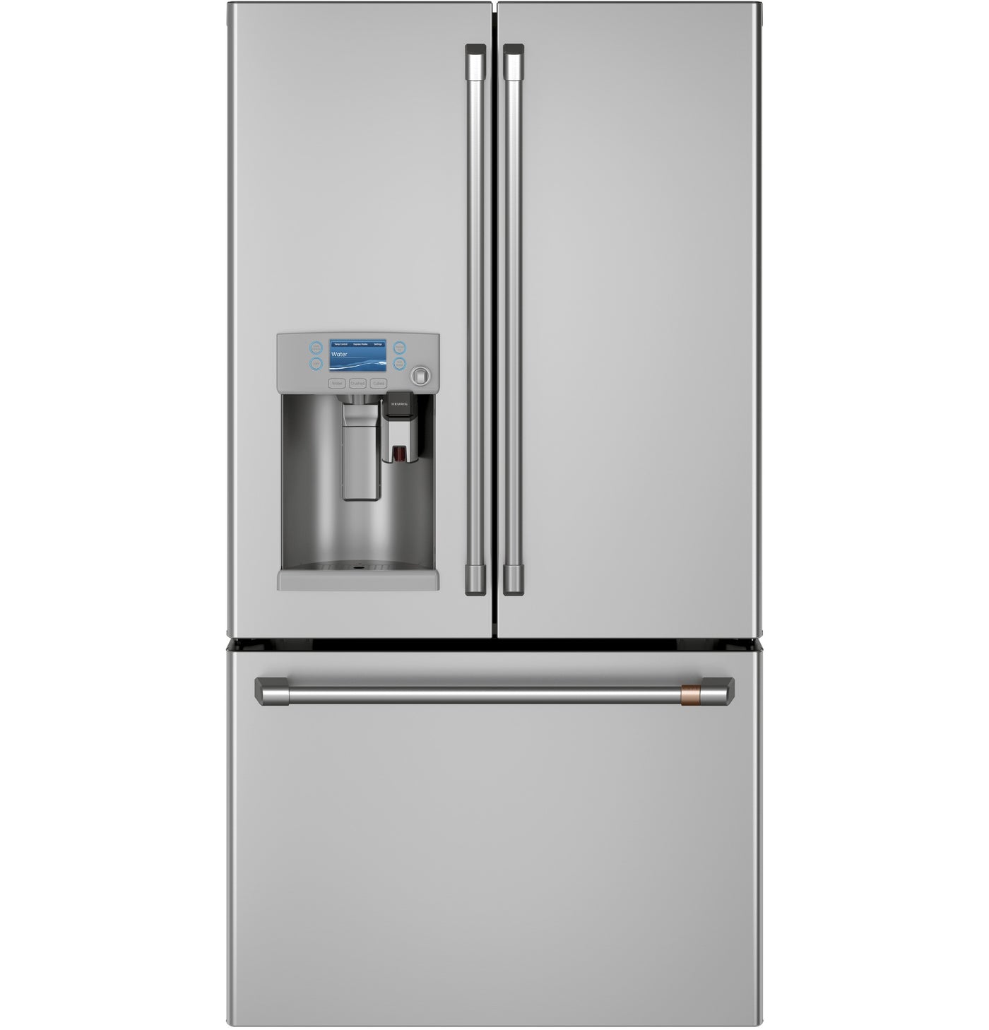Café Stainless Steel 36" Counter-Depth French-Door Refrigerator with Keurig® K-Cup® Brewing System (22.1 Cu. Ft.) - CYE22UP2MS1