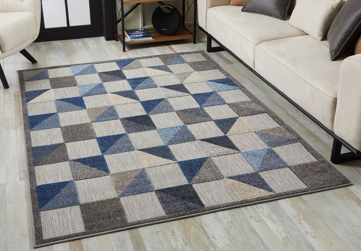 Penniac IV Indoor/Outdoor Area Rug 7'10" X 9'10" Blue Leon's