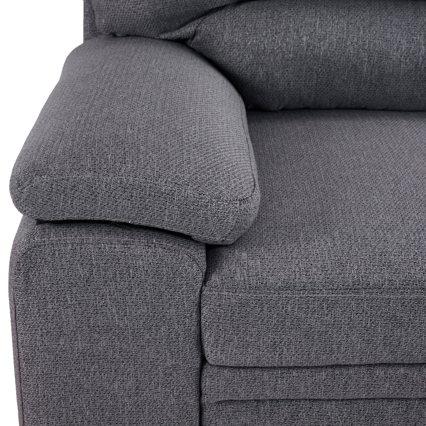 Camille PopUp Sofa Bed with LeftFacing Chaise Grey, Charcoal Leon's