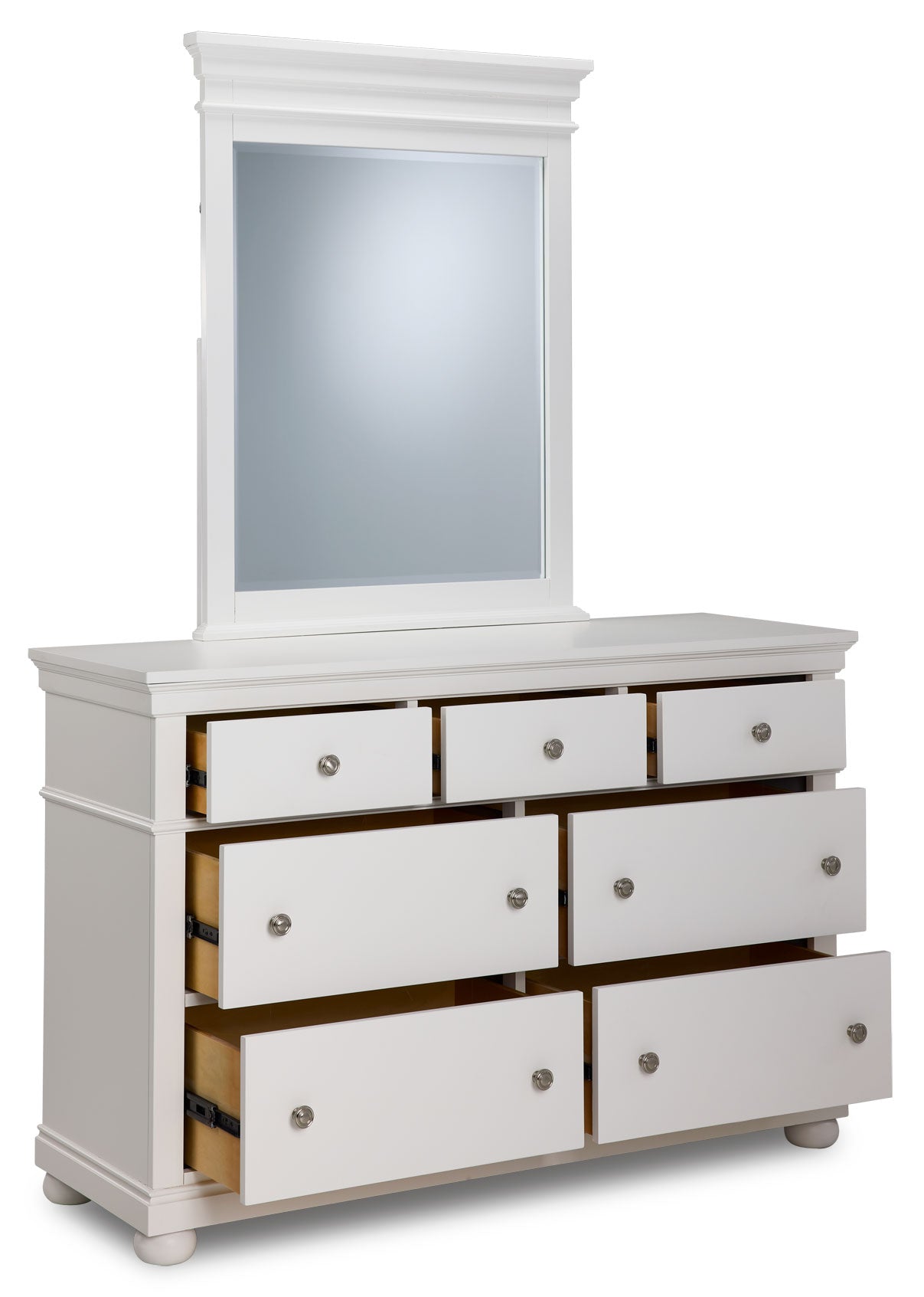Canterbury 7 Drawer Dresser - Natural White