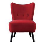 Mimi Accent Chair - Red Velvet