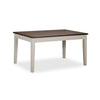 Caylie Dining Table - Ivory, Driftwood