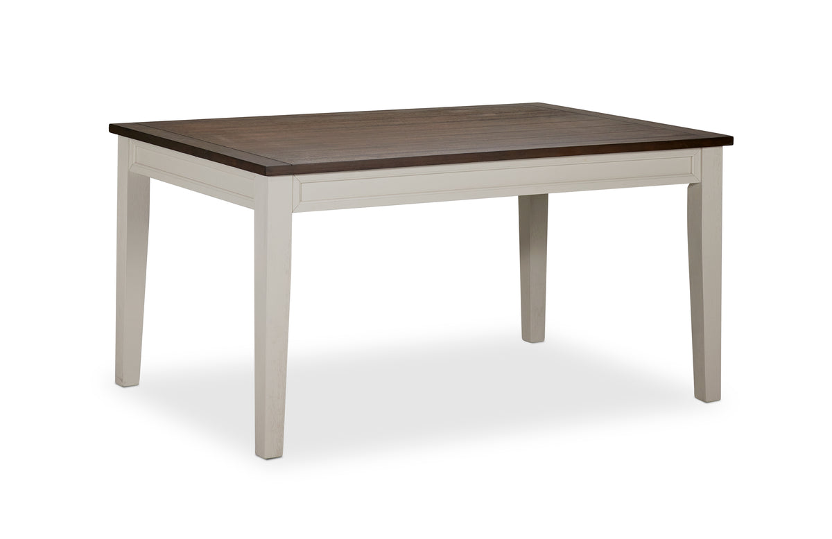 Caylie Dining Table Ivory, Driftwood Leon's