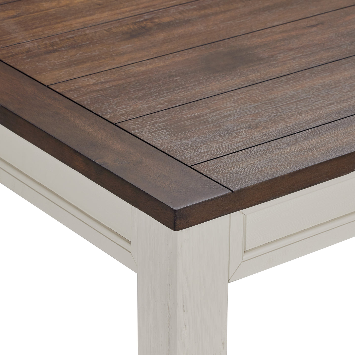 Caylie Dining Table - Ivory, Driftwood