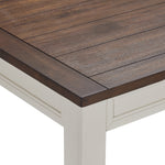 Caylie Dining Table - Ivory, Driftwood