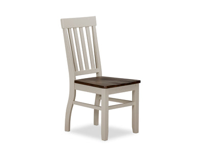 Caylie Dining Chair - Ivory, Driftwood