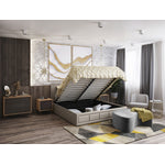 Conejo 3-Piece Queen Platform Lift Storage Bed - Beige