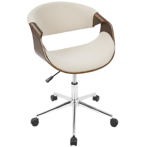 Curvo Office Chair - Cream