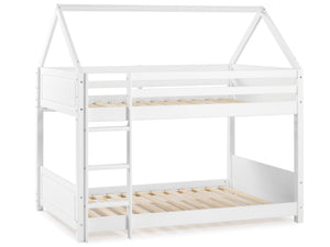 Georgie Twin over Twin Bunk Bed House - White