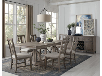 Paxton Place 7-Piece Dining Set - Greyish Brown