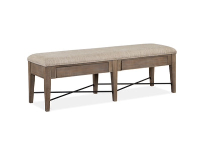 Paxton Place Bench With Storage - Greyish Brown