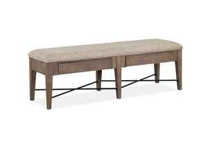 Paxton Place Bench With Storage - Greyish Brown