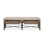 Paxton Place Bench With Storage - Grayish Brown