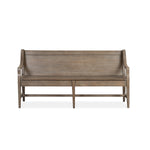 Paxton Place Bench With Back and Storage - Grayish Brown