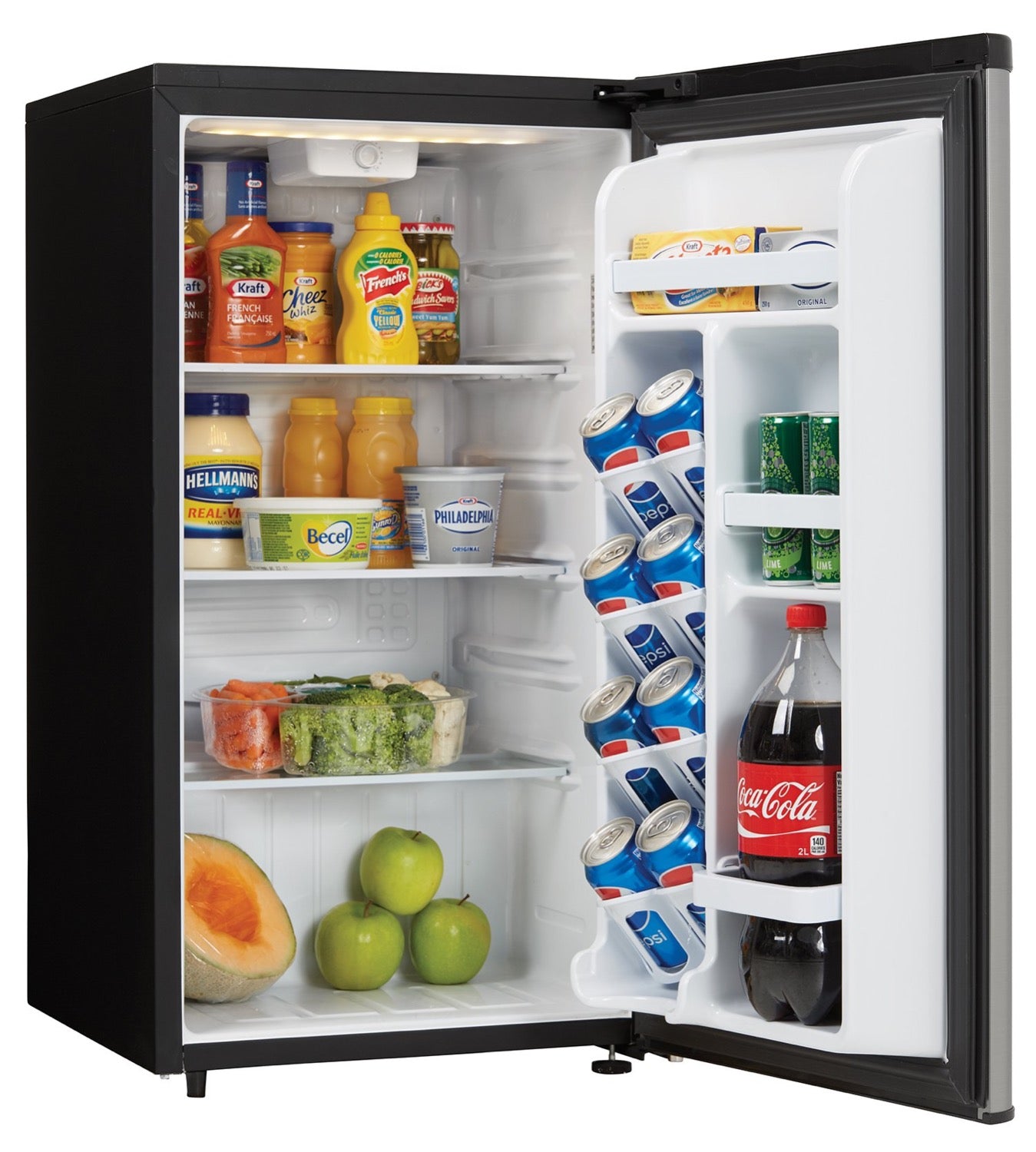Danby Spotless Steel Contemporary Classic Compact Refrigerator (3.3 Cu.Ft.) - DAR033A6BSLDB-6