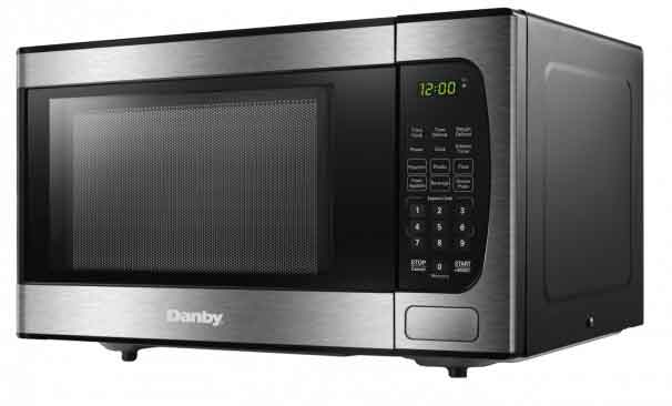 Danby Black And Stainless Countertop Microwave (0.9 Cu.Ft.) - DBMW0924BBS