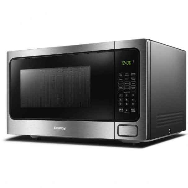 Danby Black And Stainless Countertop Microwave (1.1 Cu.Ft.) - DDMW1125BBS