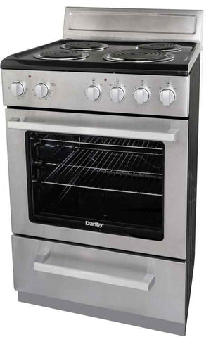 Danby Black and Stainless Coil Range 24" - DERM240BSSC