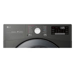 LG Black Steel Gas Dryer with SmartThinQ® Wi-Fi Enabled and TurboSteam™ (7.4 Cu.Ft) - DLGX3901B