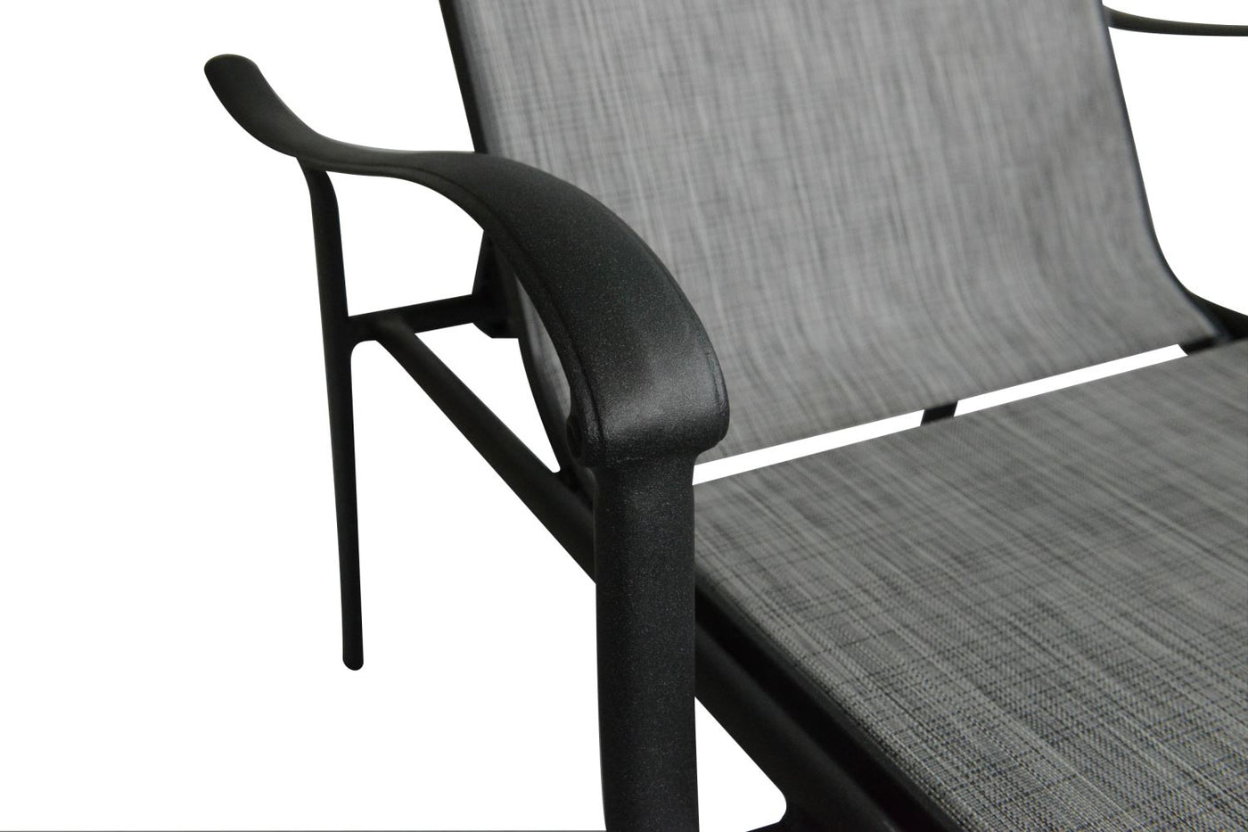 Hanlan Outdoor Lounger - Charcoal/Light Grey