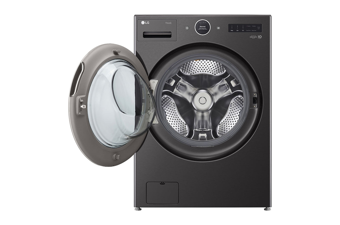 LG LG Signature 5.8 Cu. ft. Large Smart Wi-Fi Enabled Front Load Washer - Black