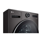LG Black Steel 5.8 cu. ft. Front Load Washer with AI DD™ 2.0 and LCD Knob - WM6700HBA