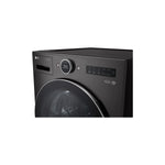 LG Black Steel 5.8 cu. ft. Front Load Washer with AI DD™ 2.0 and LCD Knob - WM6700HBA