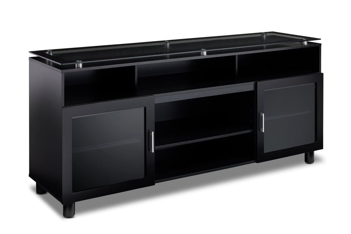 Damien Flat Panel Television Stand Black Leon's