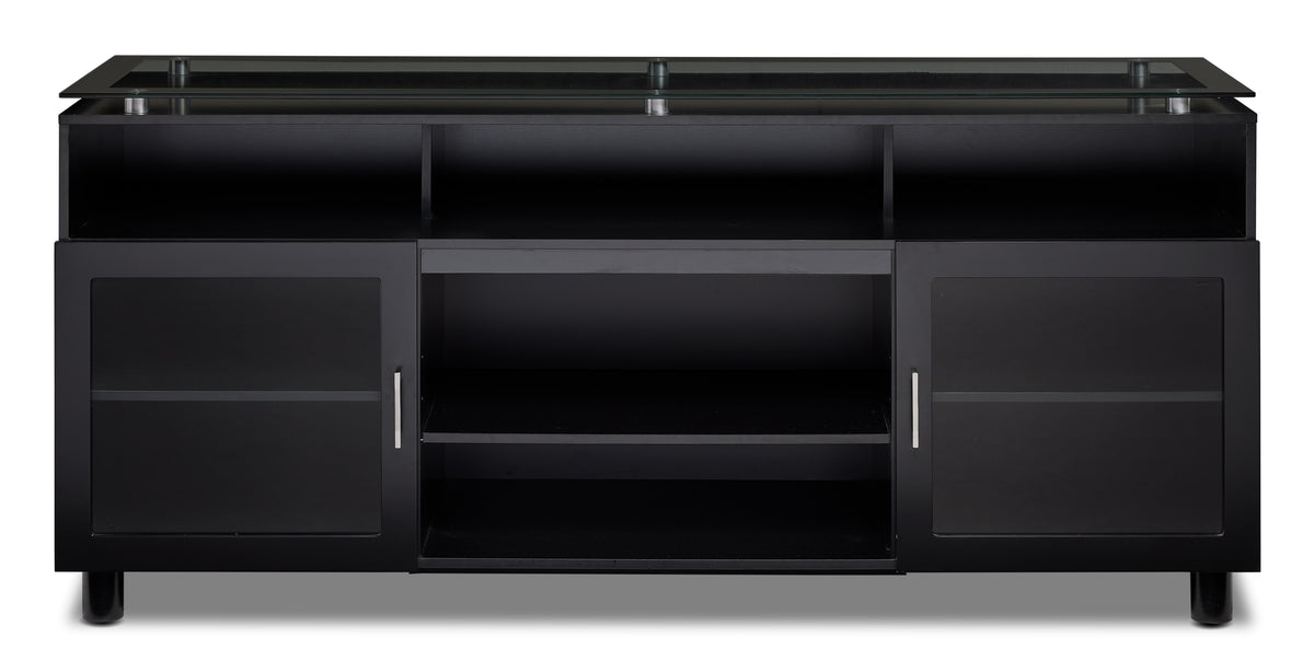 Damien Flat Panel Television Stand Black Leon's