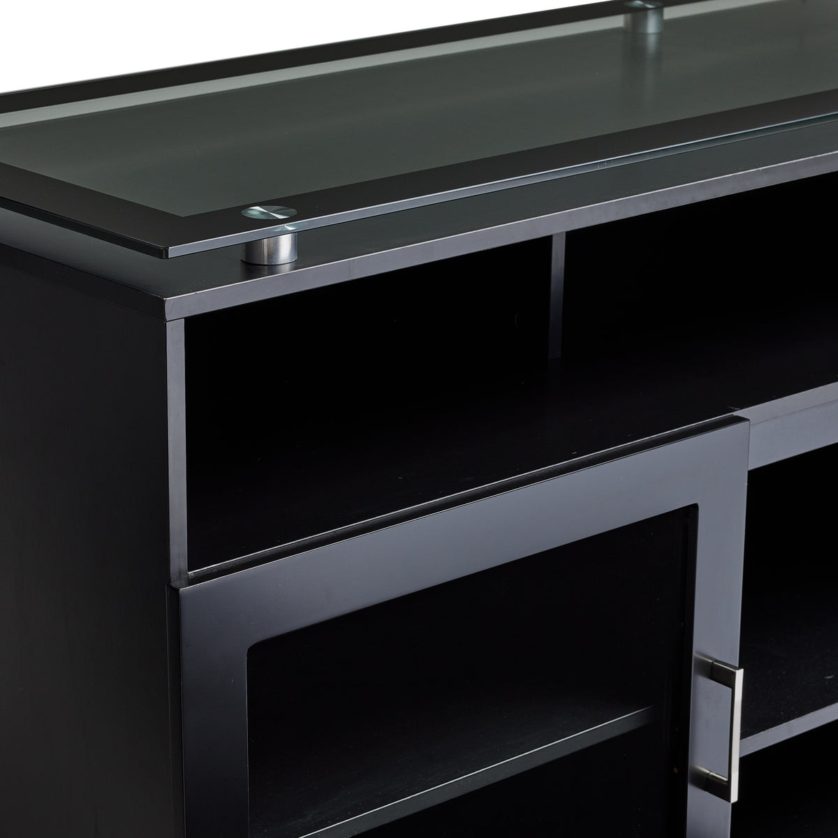 Damien Flat Panel Television Stand Black Leon's