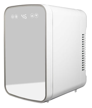 Danby White Mini Cosmetic Fridge with Mirror and Light (7.4 L) - DBMR02624WD43