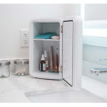 Danby White Mini Cosmetic Fridge with Mirror and Light (7.4 L) - DBMR02624WD43