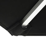 Oca 9' Octagon Outdoor Umbrella - Titanium Grey/Brushed Aluminum