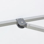 Oca 7.5' Square Outdoor Umbrella - Seashell White/Brushed Aluminum