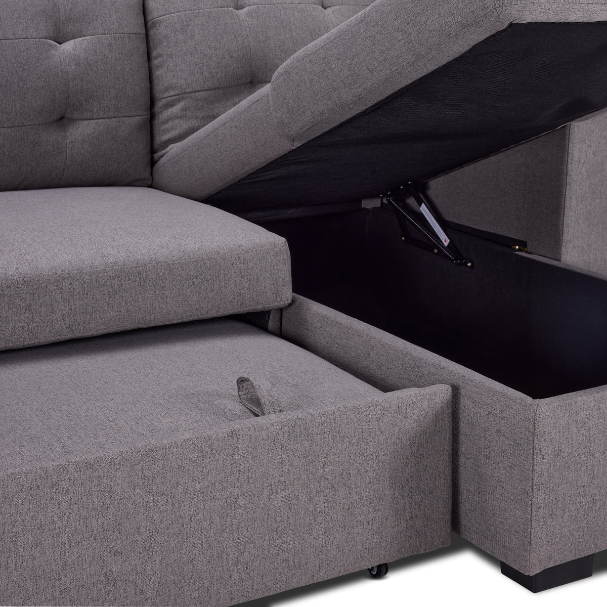 Dustin PopUp Sofa Bed Grey Leon's