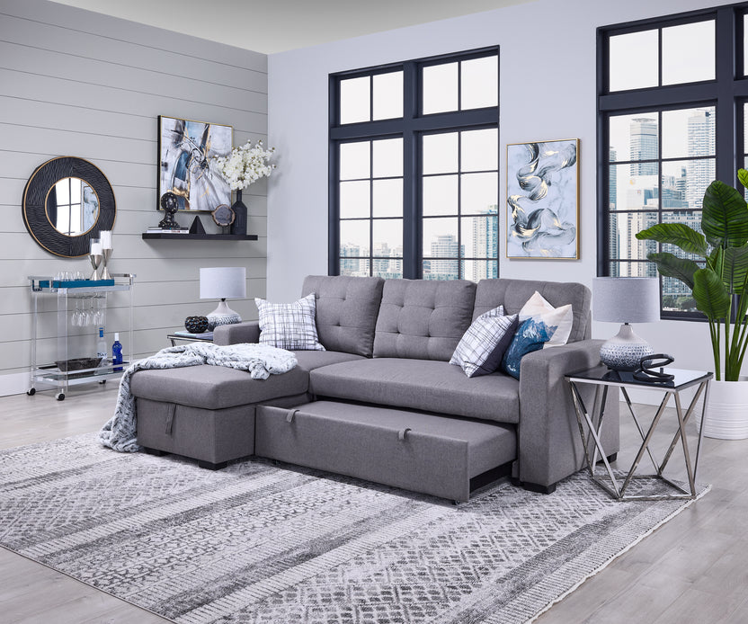 Dustin PopUp Sofa Bed Grey Leon's