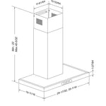 Broan Stainless Steel 36" 640 MAX CFM Chimney Range Hood - EWT1366SS