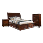 Eden 5-Piece King Storage Bedroom Package - Dark Brown