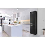 Epic 24" Black Retro Bottom Mount Frost Free Refrigerator (11.0 cu. ft.) - ERFF111BL