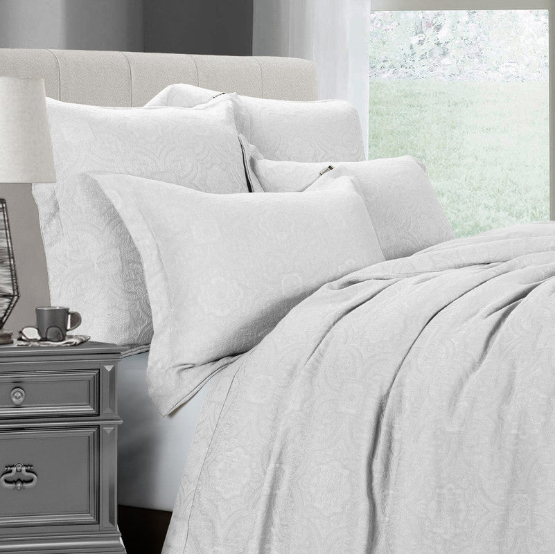 Enosburg 3 Pc. King Coverlet Set - White