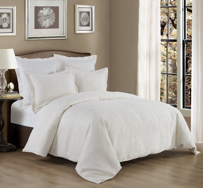 Enosburg 3 Pc. King Coverlet Set - White