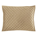 Grudina Velvet Diamond Quilted 34 X 34 Standard Pillow Sham Set - Gray