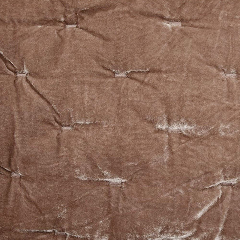 Sierpnia 3-Piece Silk Look Velvet King Quilt Set - Dusty Rose