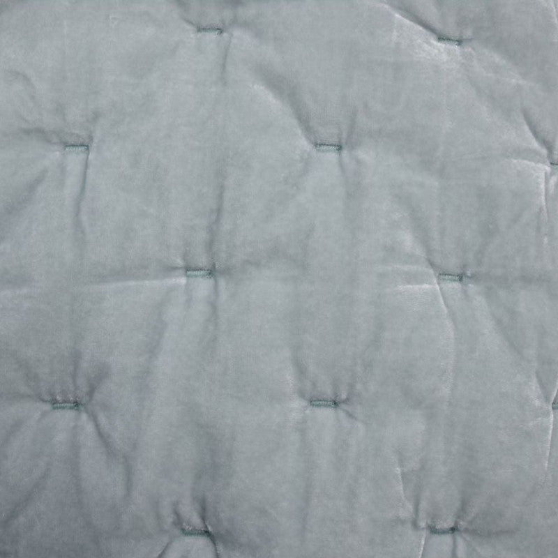 Sierpnia Silk Look Velvet Queen Quilt - Icy Blue